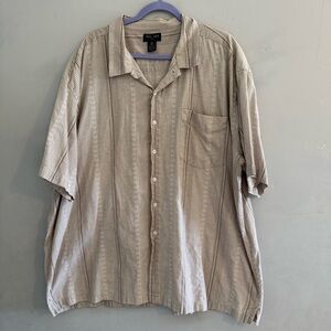 Fox Fire Vintage Striped Tan Button-Up Shirt